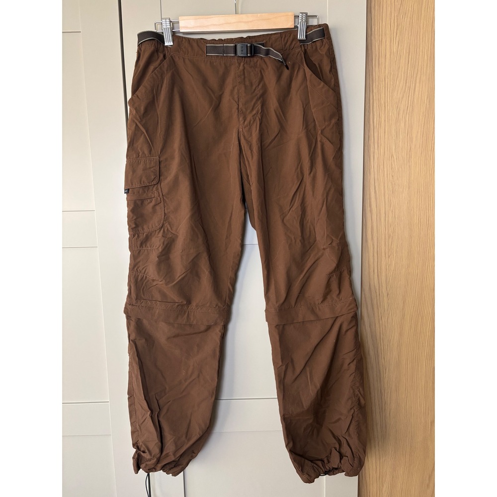 REI Womens Sahara Convertible Hiking Cargo Pants Brown Size 8 Zip Off UPF 30+
